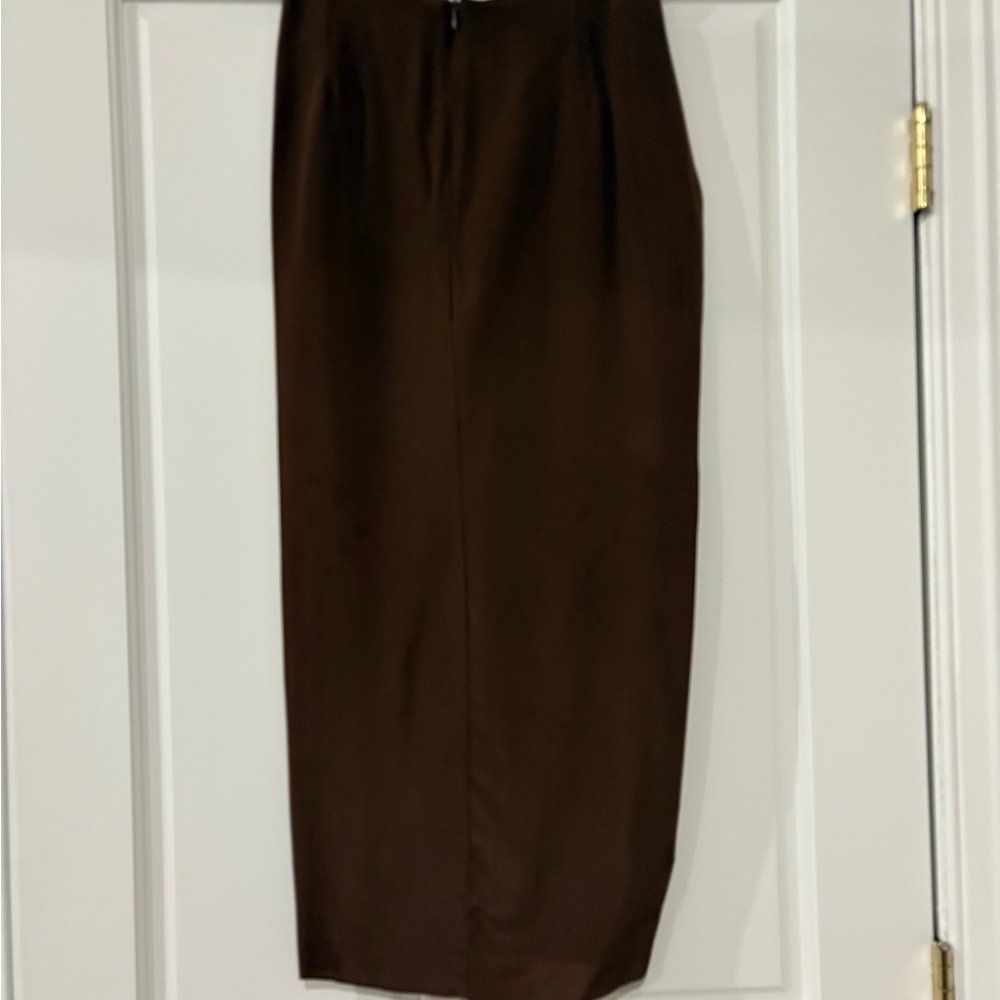 Zara Dark Brown Pencil Skirt